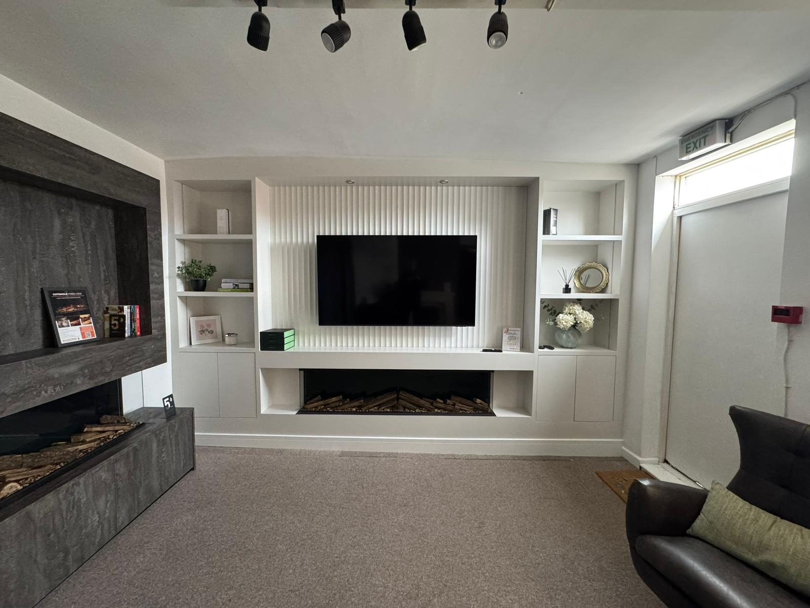 Statement media wall in Royal Leamington Spa